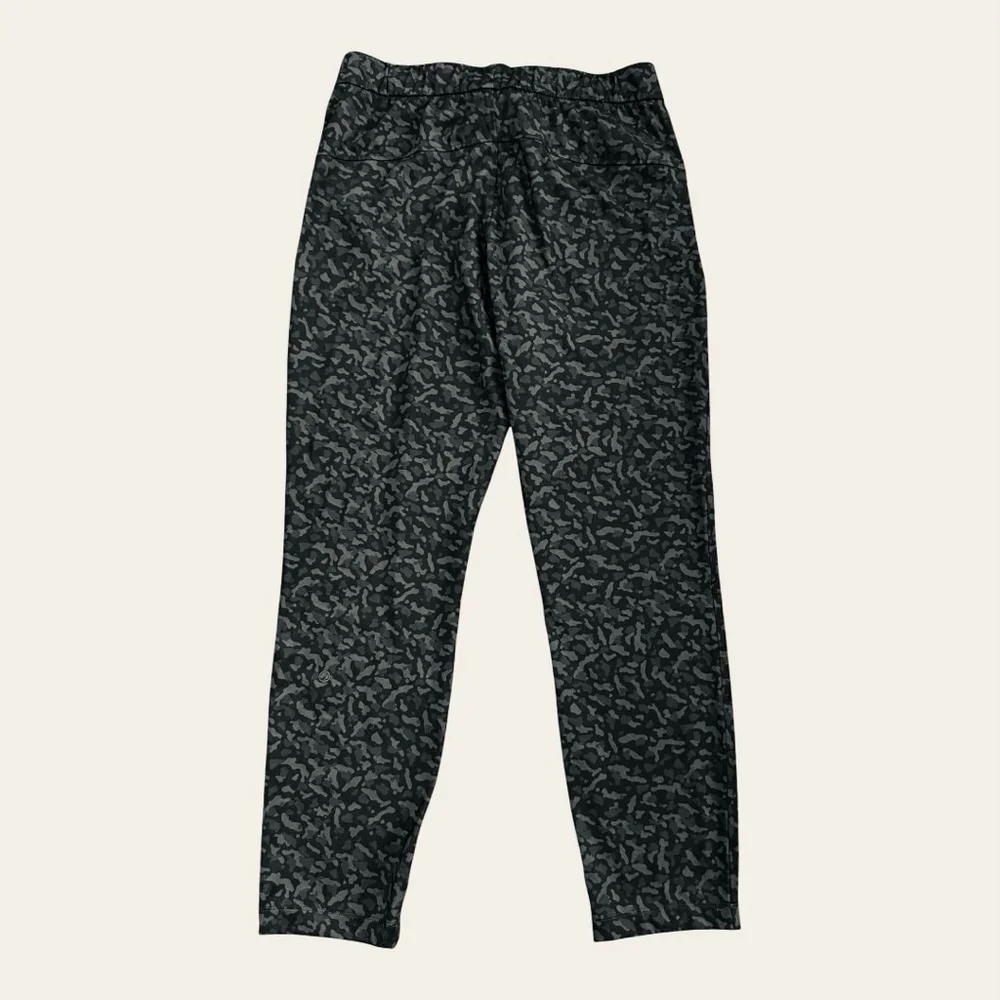 CRZ YOGA Drawstring 4-Way Stretch Ankle Pants Black Gray Size 8 - Picture 5 of 11